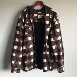 Visive Heavy warm sweater flannel with hood
